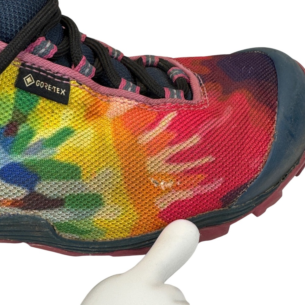 Merrell Rainbow Gore-Tex Hiking Boots Women's 8 Vibram Tie Dye Trail Shoe - Picture 5 of 11
